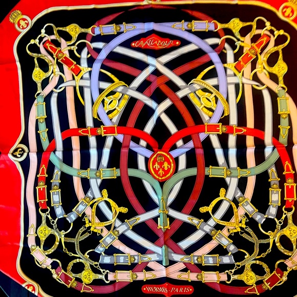 Hermes Cavalcadour Silk Shawl - Picture 1 of 3